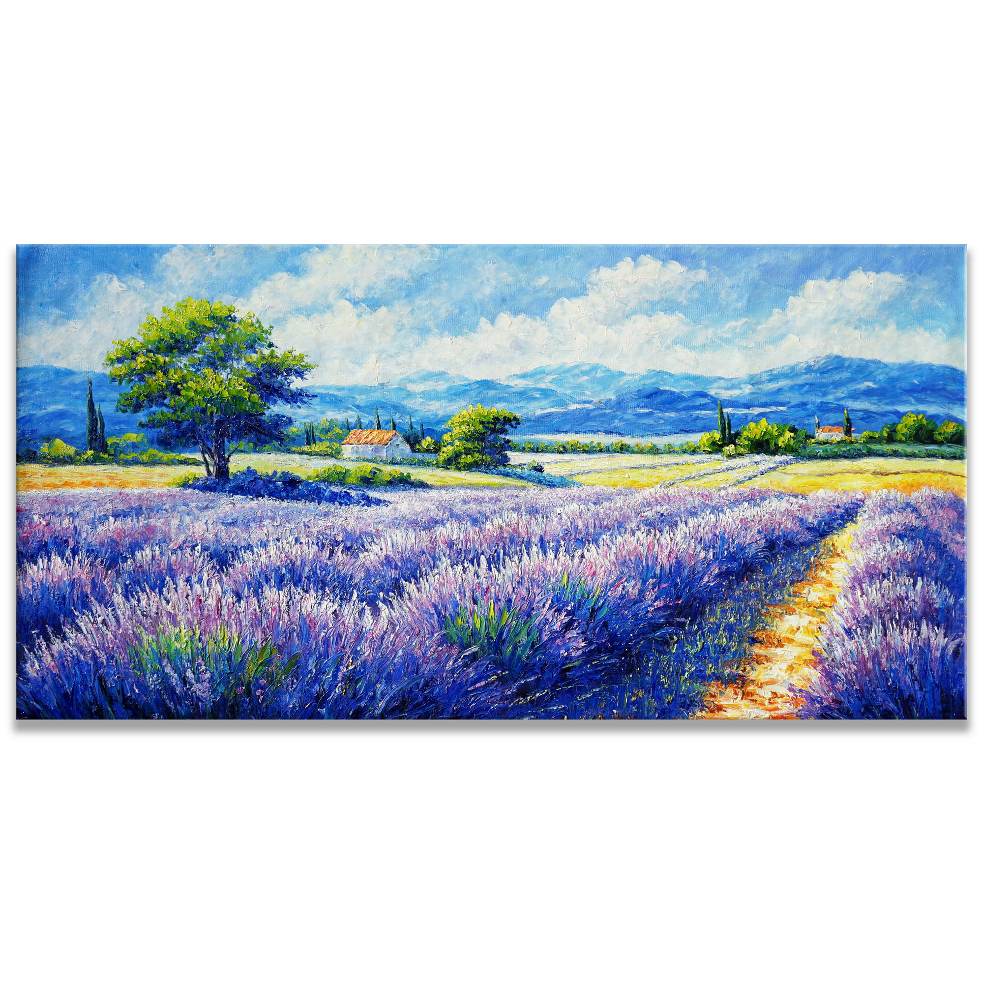 Dipinto campo di lavanda