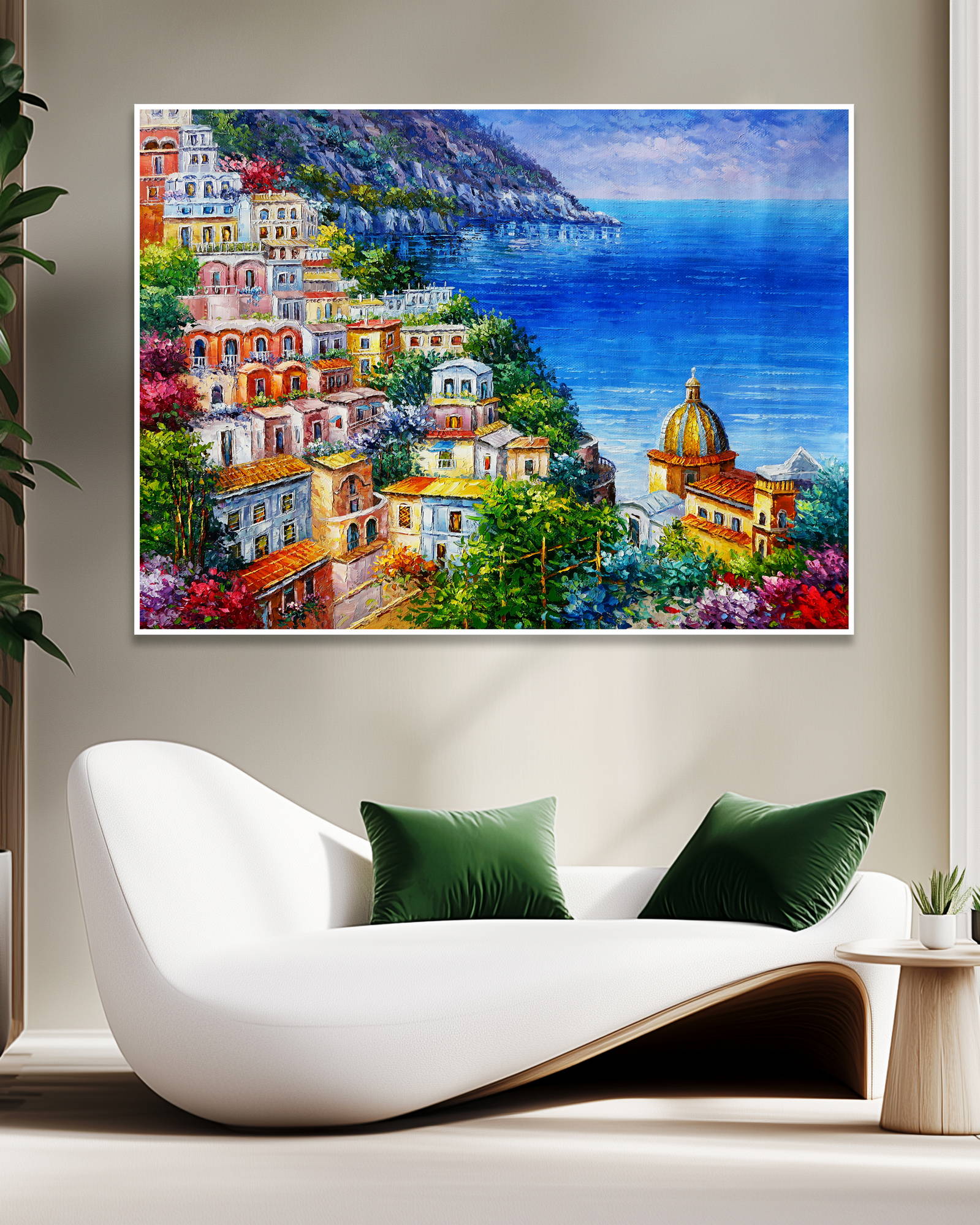 Dipinto a mano Positano 75x100cm