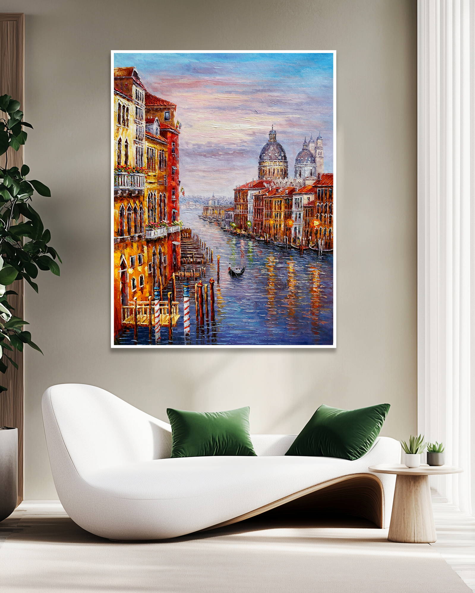 Dipinto a mano Canal Grande a Venezia 75x100cm